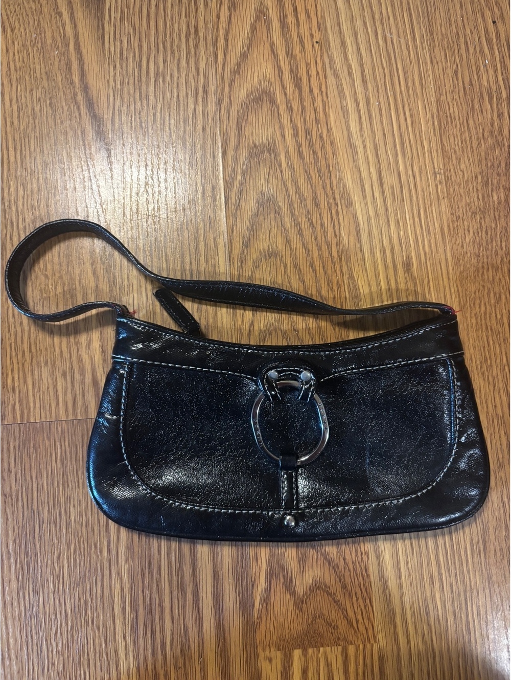 Vintage Y2K Guess Small Black Baguette Handbag